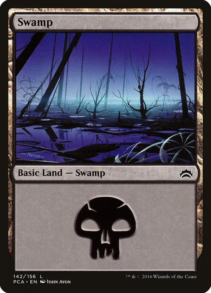 Swamp (142) [Planechase Anthology] - MTG Single