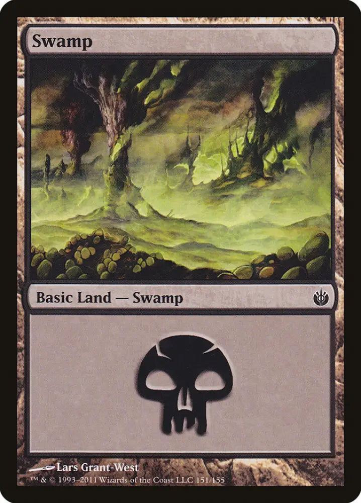 Swamp (151) [Mirrodin Besieged] - MTG Single