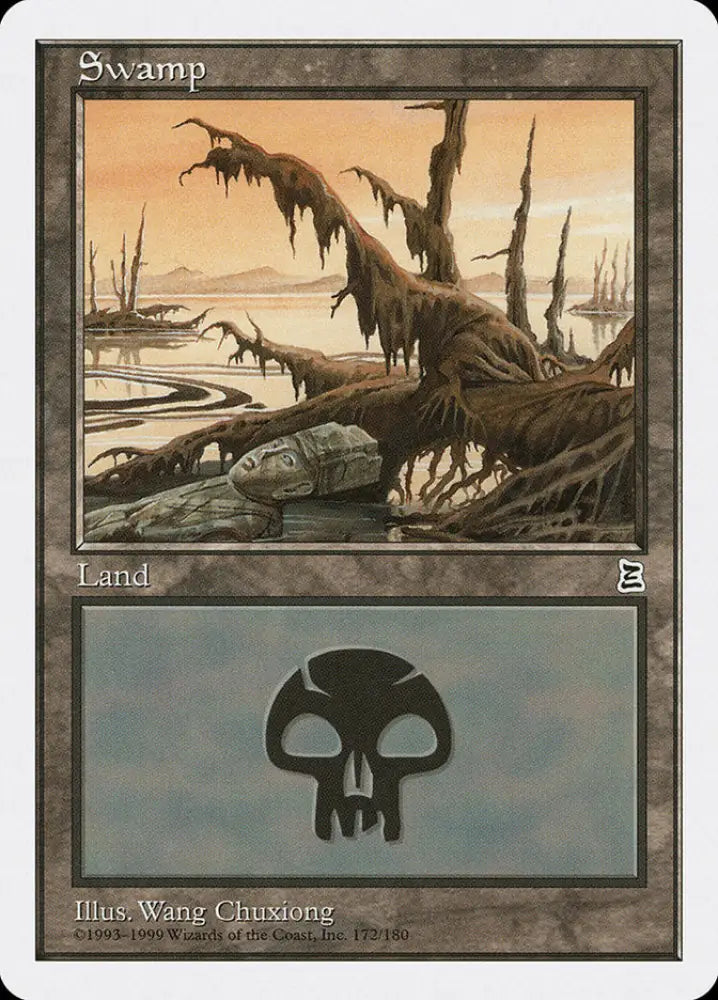 Swamp (172) [Portal Three Kingdoms] - MTG Single