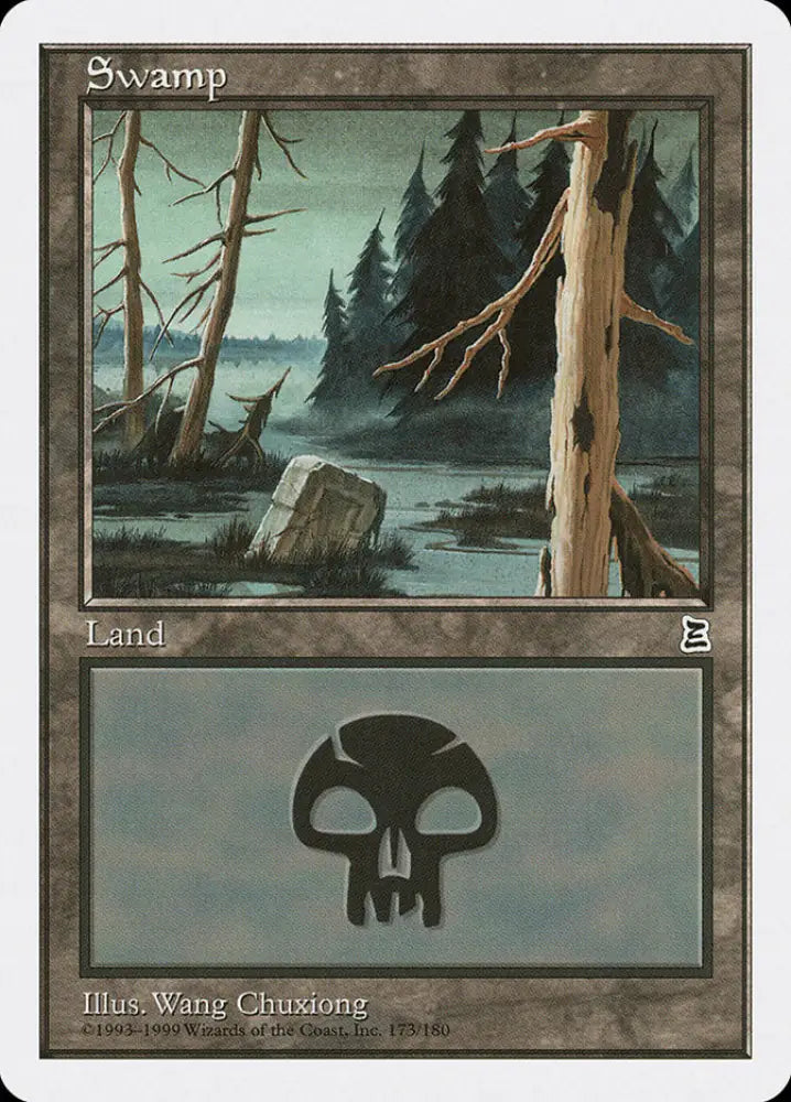 Swamp (173) [Portal Three Kingdoms] - MTG Single