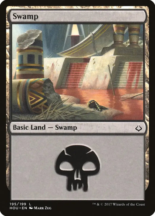 Swamp (195) [Hour of Devastation] - MTG Single