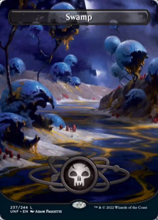 Swamp (237) (Planetary Space-ic Land) [Unfinity] - MTG Single
