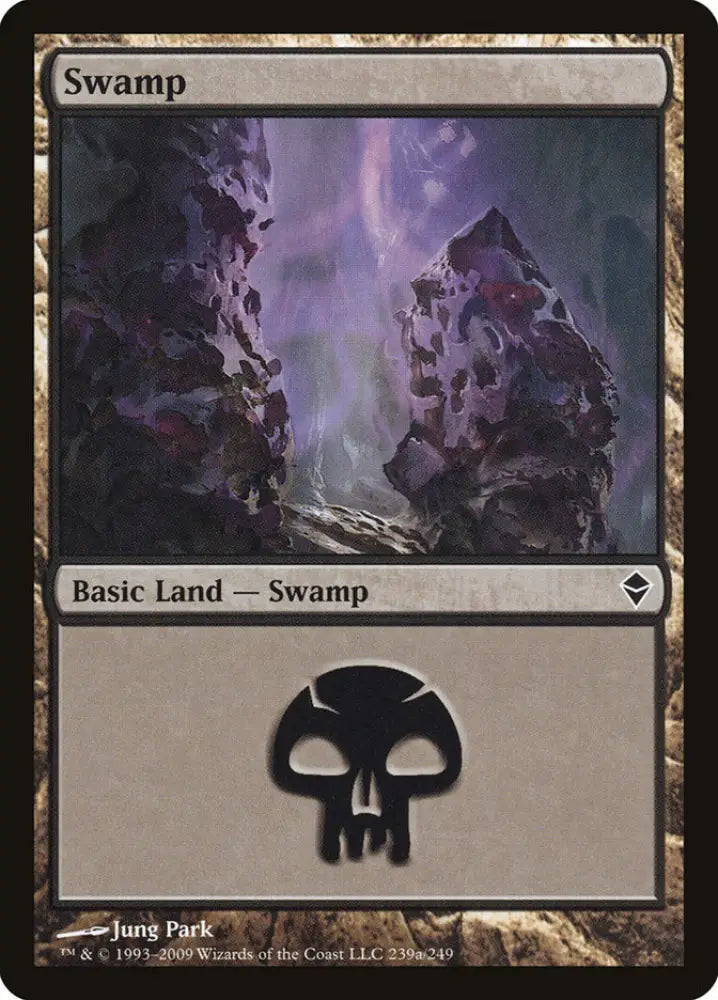 Swamp (239a) [Zendikar] - MTG Single