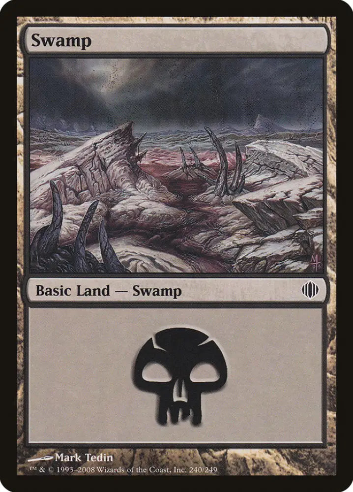 Swamp (240) [Shards of Alara] - MTG Single