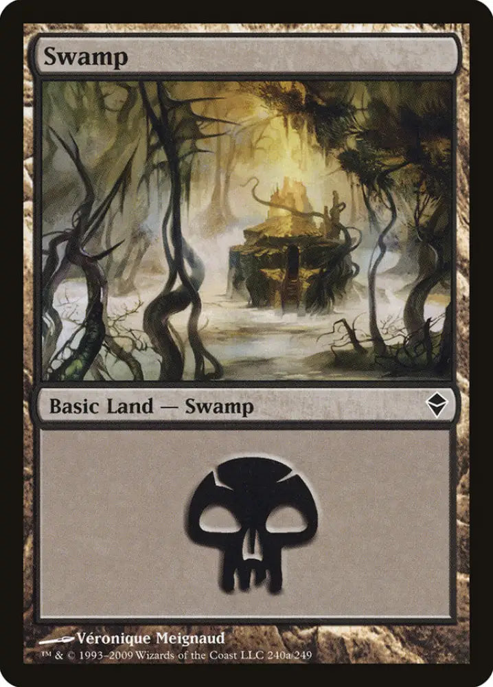 Swamp (240a) [Zendikar] - MTG Single