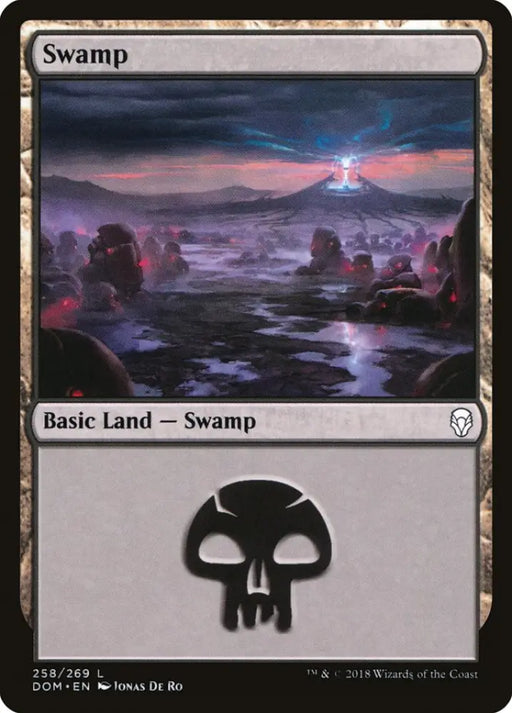 Swamp (258) [Dominaria] - MTG Single