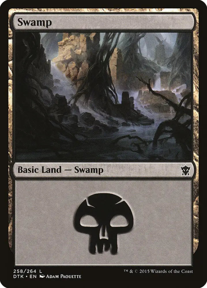 Swamp (258) [Dragons of Tarkir] - MTG Single