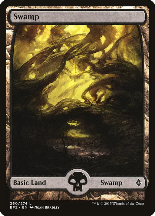 Swamp (260) (Full Art) [Battle for Zendikar] - MTG Single