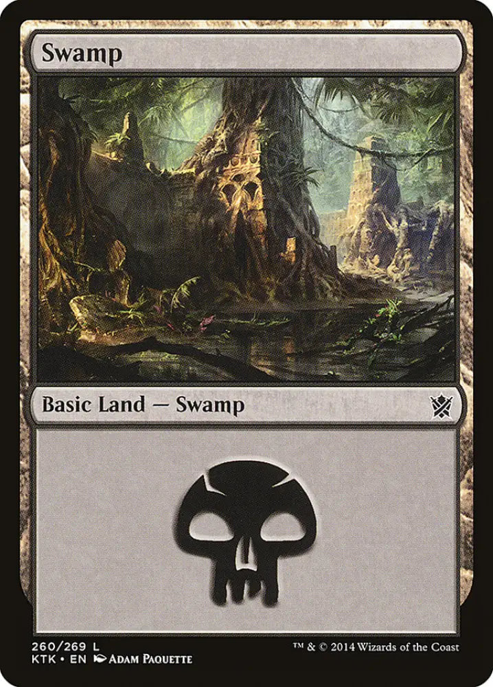 Swamp (260) [Khans of Tarkir] - MTG Single