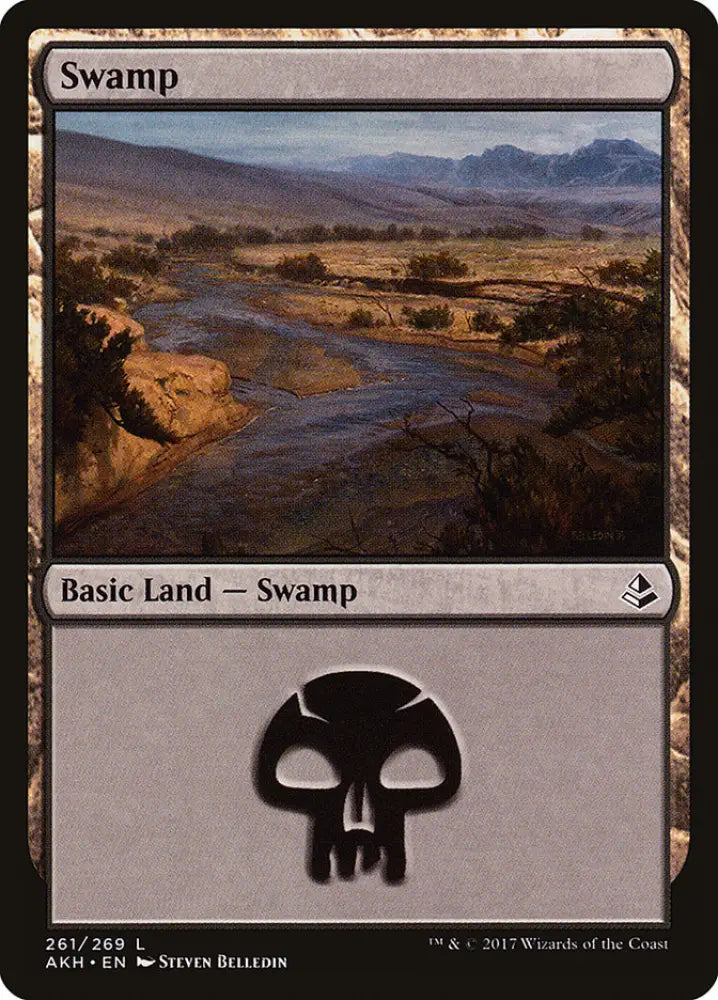 Swamp (261) [Amonkhet] - MTG Single