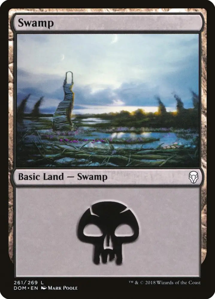 Swamp (261) [Dominaria] - MTG Single