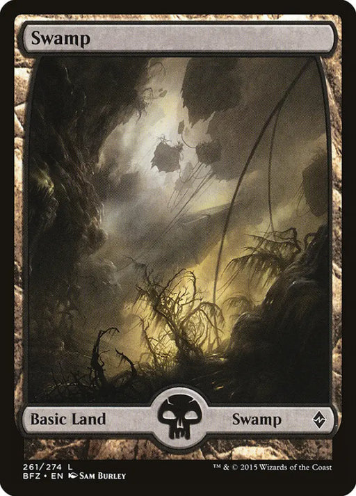 Swamp (261) (Full Art) [Battle for Zendikar] - MTG Single