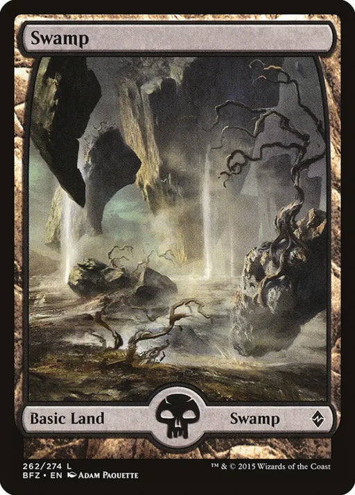 Swamp (262) (Full Art) [Battle for Zendikar] - MTG Single