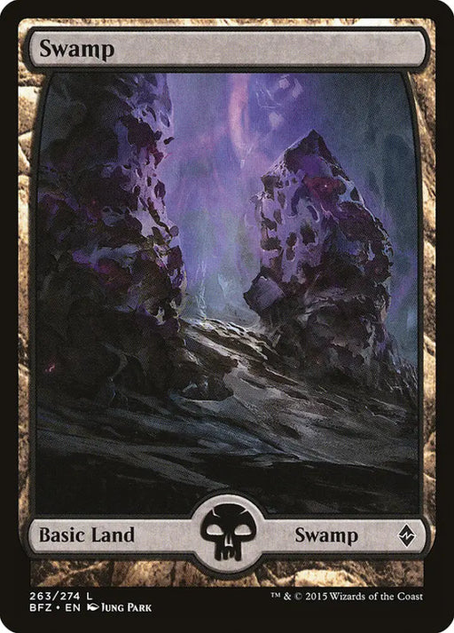 Swamp (263) (Full Art) [Battle for Zendikar] - MTG Single
