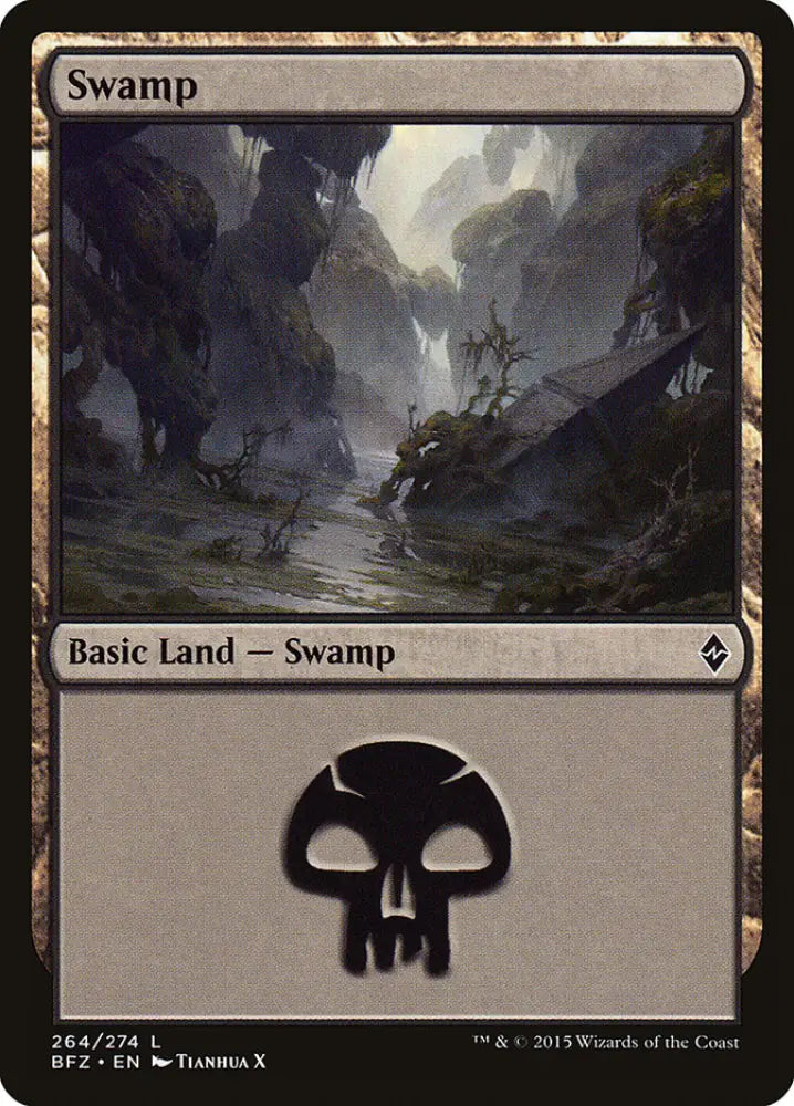 Swamp (264) [Battle for Zendikar] - MTG Single