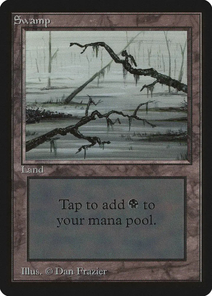 Swamp (296) [Beta Edition] - MTG Single