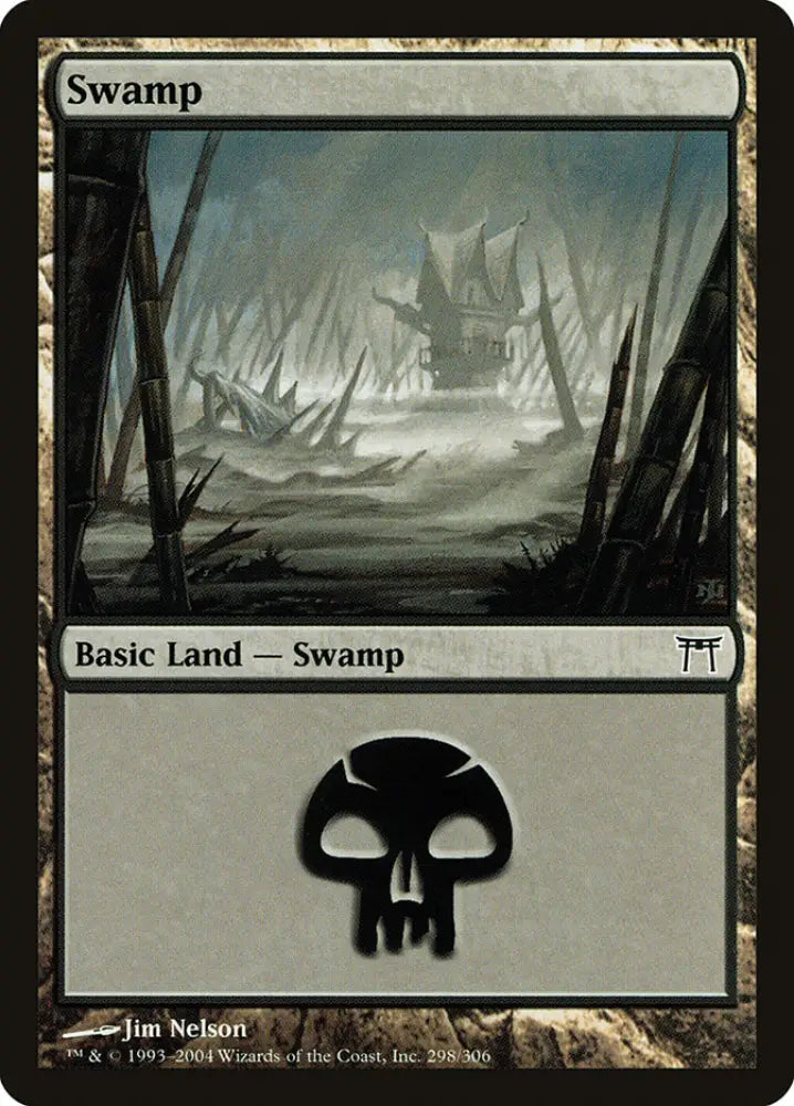 Swamp (298) [Champions of Kamigawa] - MTG Single