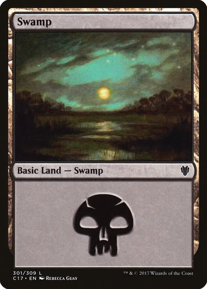 Swamp (301) [Commander 2017] - MTG Single