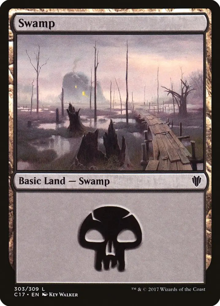 Swamp (303) [Commander 2017] - MTG Single