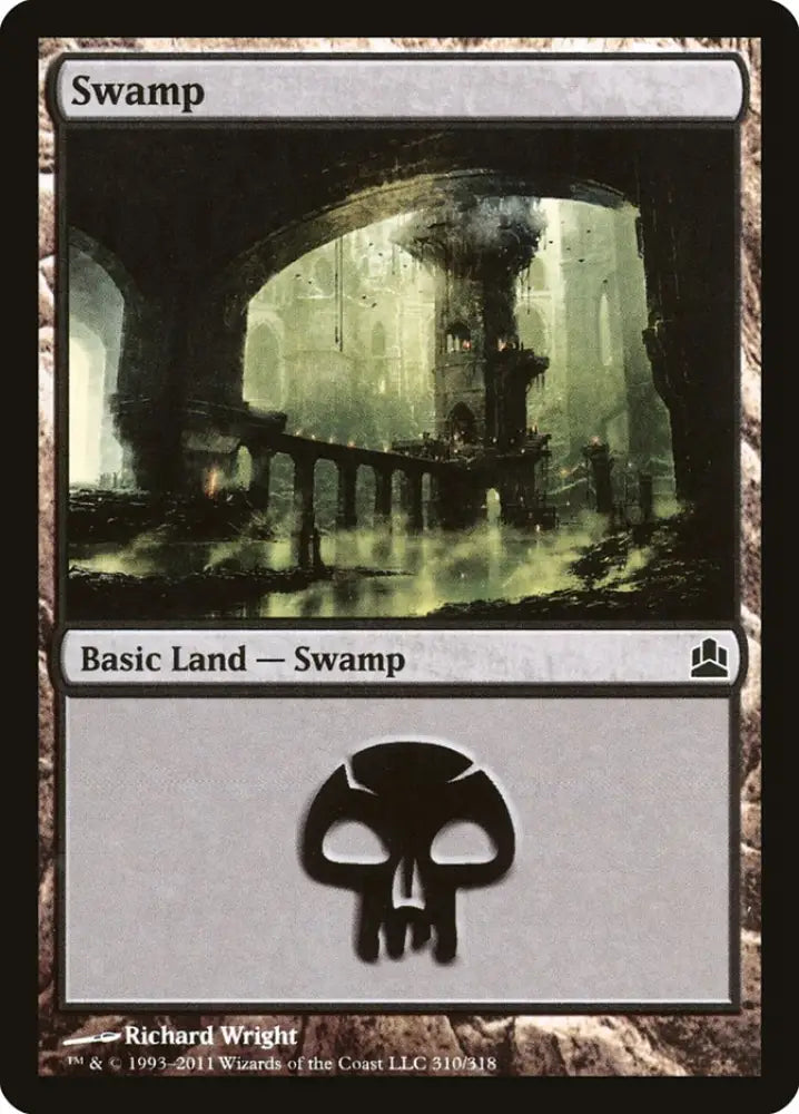Swamp (310) [Commander 2011] - MTG Single
