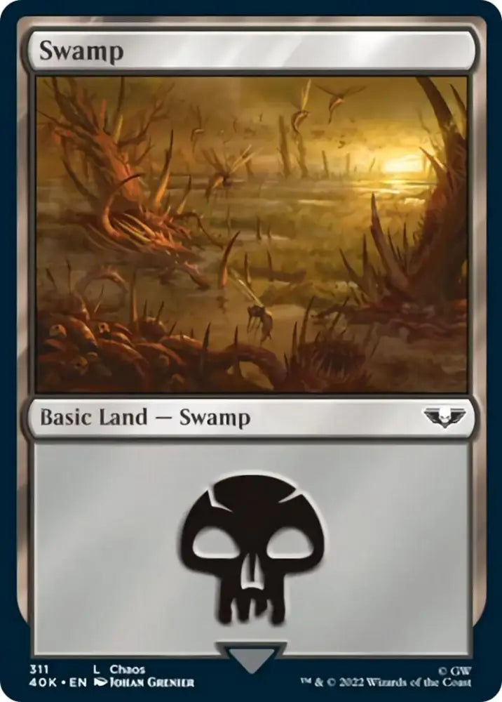Swamp (311) [Warhammer 40,000] - MTG Single