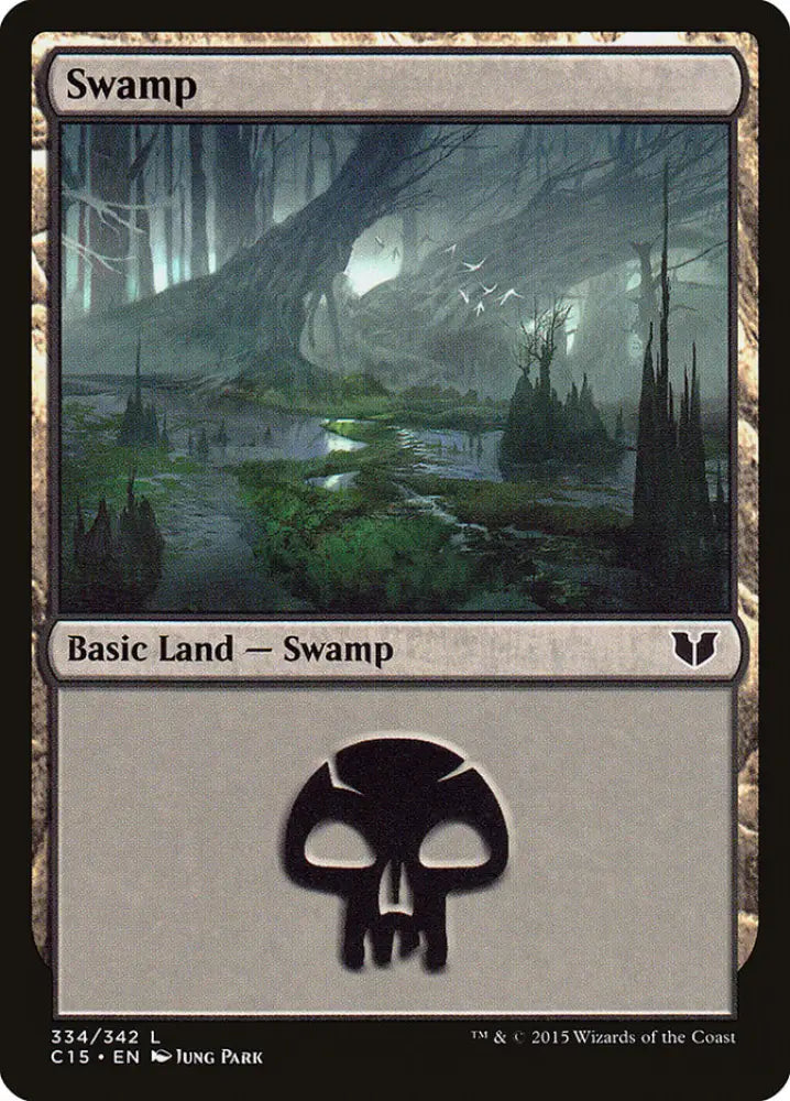 Swamp (334) [Commander 2015] - MTG Single