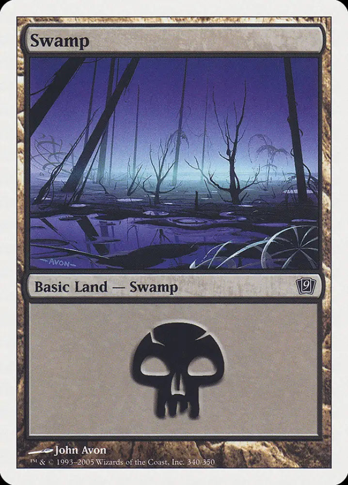 Swamp (340) [Ninth Edition] - MTG Single