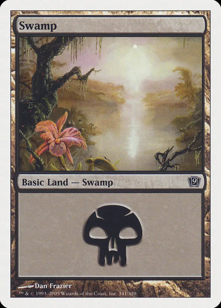 Swamp (341) [Ninth Edition] - MTG Single