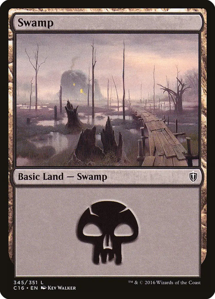 Swamp (345) [Commander 2016] - MTG Single