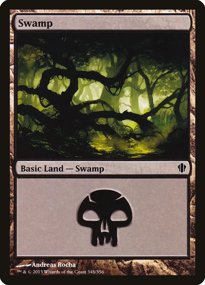 Swamp (348) [Commander 2013] - MTG Single