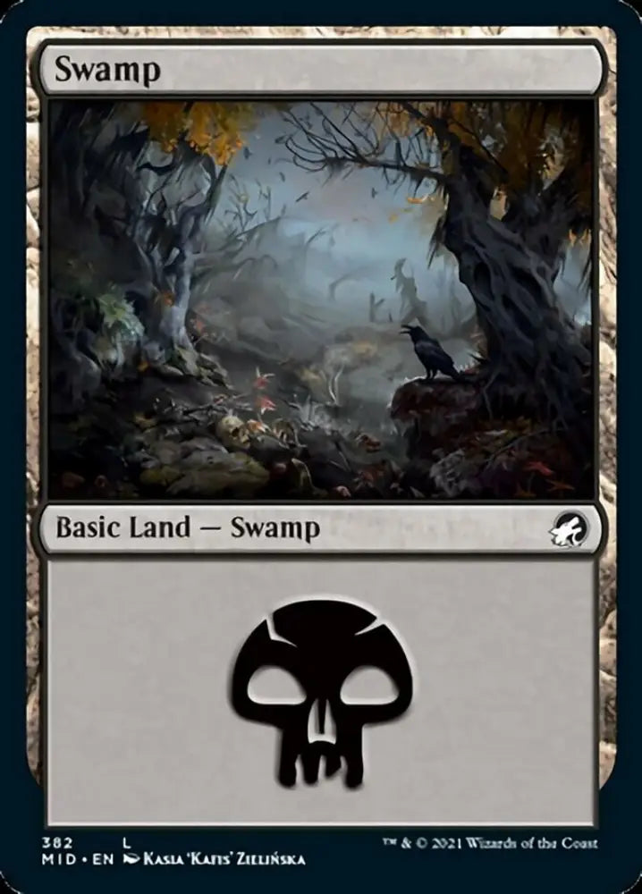 Swamp (382) [Innistrad: Midnight Hunt] - MTG Single