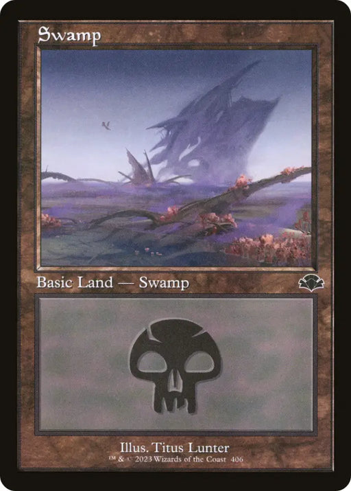 Swamp (406) (Retro) [Dominaria Remastered] - MTG Single