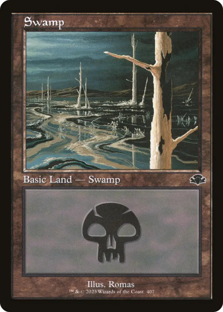 Swamp (407) (Retro) [Dominaria Remastered] - MTG Single