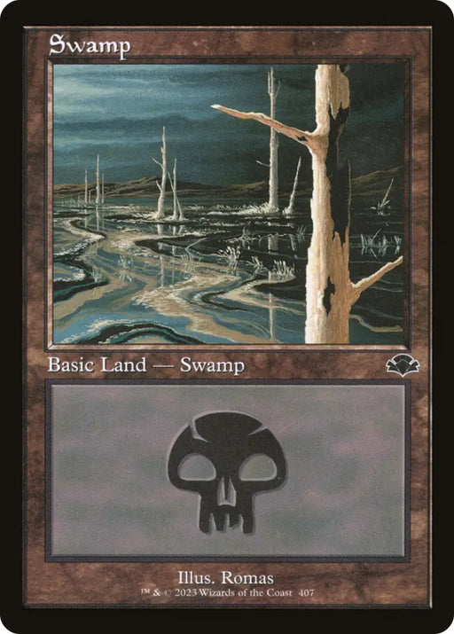 Swamp (407) (Retro) [Dominaria Remastered] - MTG Single