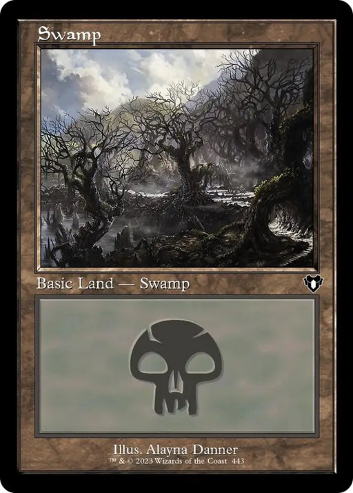 Swamp (443) (Retro) [Commander Masters] - MTG Single
