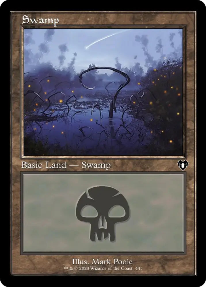 Swamp (445) (Retro) [Commander Masters] - MTG Single