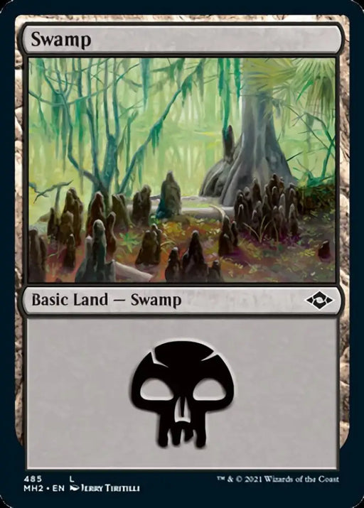 Swamp (485) (Foil Etched) [Modern Horizons 2] - MTG Single
