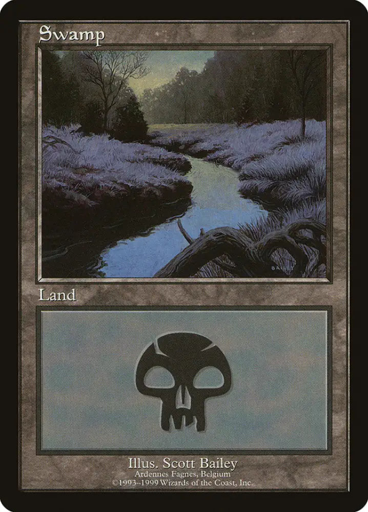 Swamp (5) [European Land Program] - MTG Single