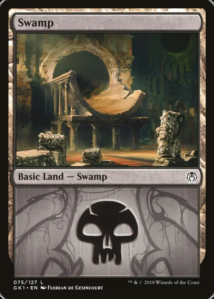 Swamp (75) [Guilds of Ravnica Guild Kit] - MTG Single