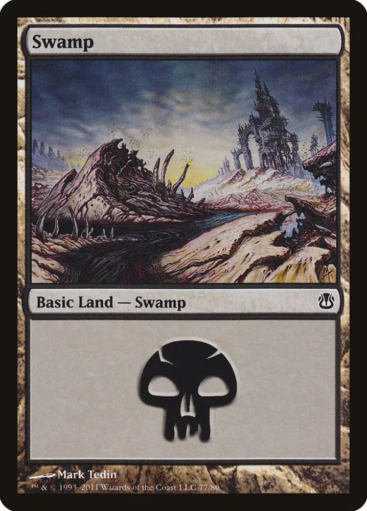 Swamp (77) [Duel Decks: Ajani vs. Nicol Bolas] - MTG Single