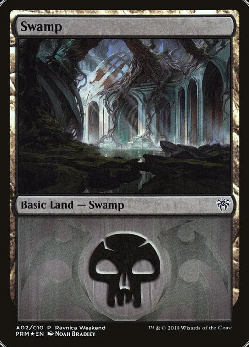 Swamp (A02) [Ravnica Allegiance Ravnica Weekend] - MTG Single