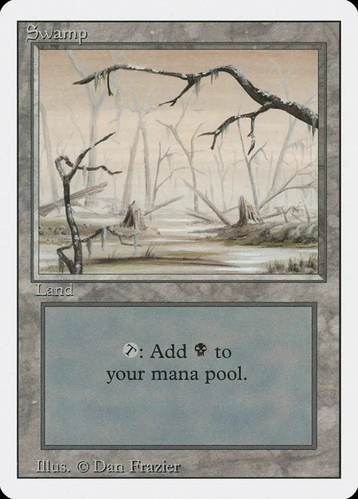 Swamp (Orange Sky) [Revised Edition] - MTG Single