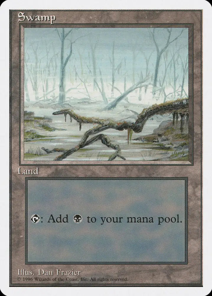 Swamp (White Fog in Center) [Introductory Two-Player Set] - MTG Single