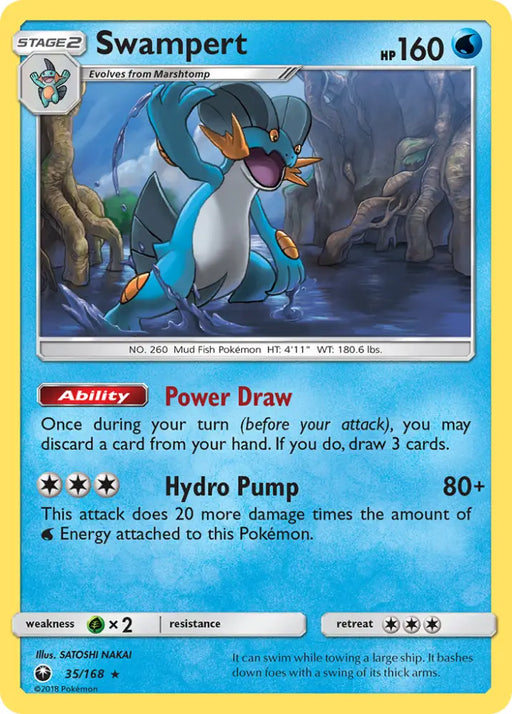 Swampert (35/168) [Sun & Moon: Celestial Storm] - Pokemon Single