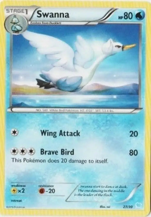 Swanna (27/30) [XY: Trainer Kit 3 - Suicune] - Pokemon Single