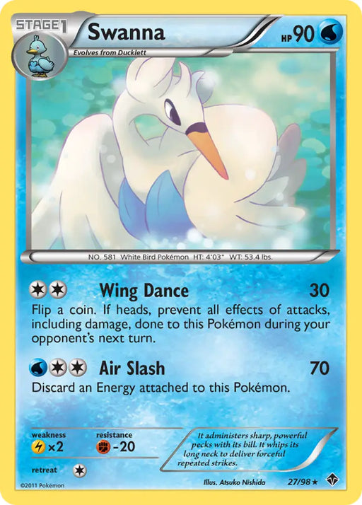 Swanna (27/98) [Black & White: Emerging Powers] - Pokemon Single