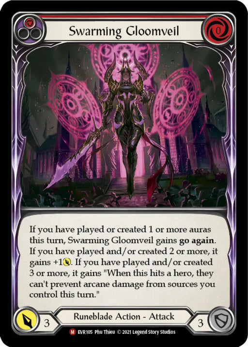 Swarming Gloomveil [Everfest] 1st Edition Normal - Flesh And Blood Single