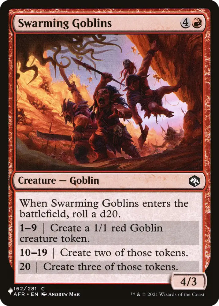 Swarming Goblins [The List] - MTG Single
