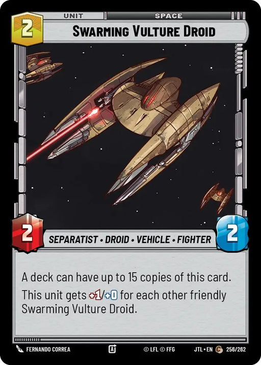Swarming Vulture Droid (256/262) [Jump to Lightspeed] - Star Wars: Unlimited Single