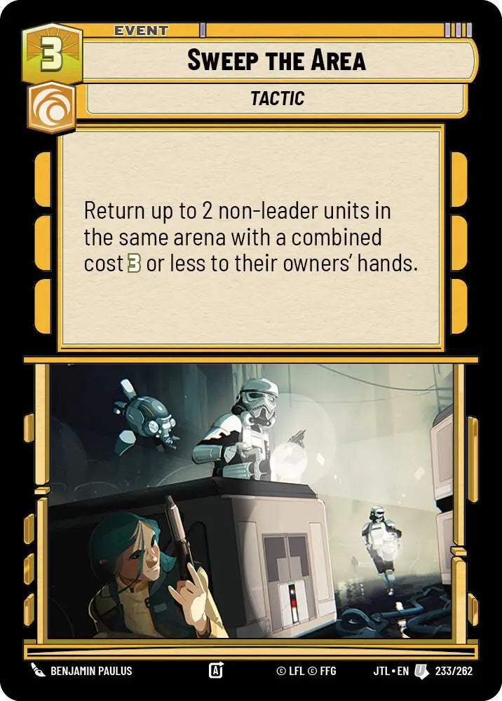 Sweep the Area (233/262) [Jump to Lightspeed] - Star Wars: Unlimited Single